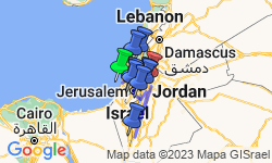Google Map: Biblical Israel with Jordan - Faith-Based Travel - Protestant Itinerary