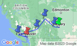 Google Map: Heart of the Canadian Rockies