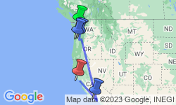 Google Map: Pacific Coast Adventure