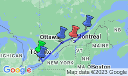 Google Map: Historic Cities of Eastern Canada