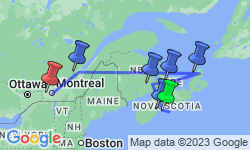 Google Map: Wonders of the Maritimes & Scenic Cape Breton with Ocean Train to Montreal