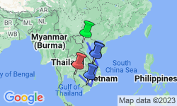 Google Map: Independent Treasures of Vietnam & Cambodia