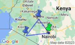 Google Map: Kenya Private Safari