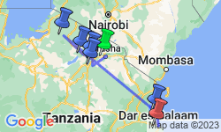 Google Map: Tanzania Private Safari with Zanzibar