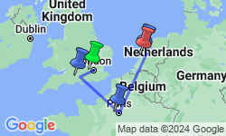 Google Map: Independent London, Paris & Amsterdam City Stay
