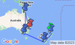 Google Map: Highlights of the South Pacific