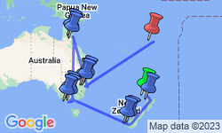 Google Map: Highlights of the South Pacific with Fiji