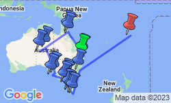 Google Map: Australian Safari with Fiji