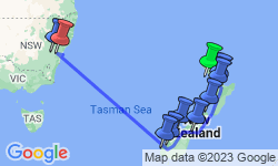 Google Map: Best of New Zealand with Sydney