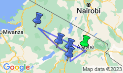 Google Map: Tanzania: The Serengeti & Beyond