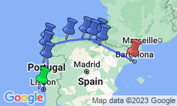 Google Map: Lisbon & Northern Spain