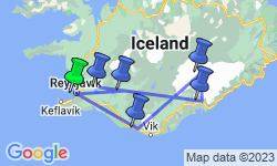 Google Map: Gems of Iceland with Northern Lights