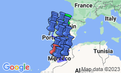 Google Map: Amazing Spain Portugal and Morocco