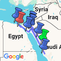 Google Map: Highlights of Saudi Arabia Jordan and Egypt