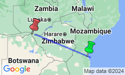 Google Map: 10 Day Family Livingstone, Linyanti & Delta