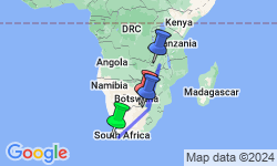 Google Map: Zambia Safari & Malawi Beach