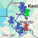 Google Map: Groepsrondreis Kenia en Tanzania