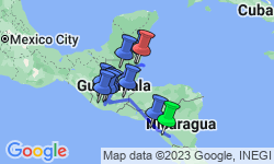 Google Map: Nicaragua to Belize Discovery