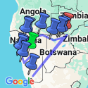 Google Map: Etosha, Okavango & Chobe