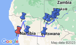 Google Map: Falls to Namibia