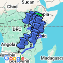 Google Map: Gorillas & East Africa Explorer (Accommodated)