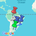 Google Map: Buenos Aires to the Amazon