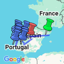 Google Map: Barcelona, Madrid, Porto & Lisbon