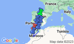Google Map: Spain & Morocco