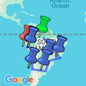 Google Map: Brazil, Argentina & Chile Unveiled with Brazil's Amazon & Peru