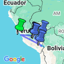 Google Map: Mysteries of the Inca Empire with Peru's Amazon