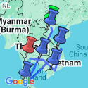 Google Map: Vibrant Vietnam with Siem Reap & Bangkok
