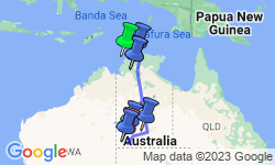 Google Map: Top End & Central Australia Explorer