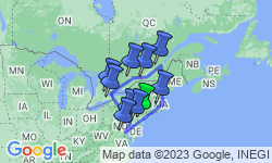 Google Map: Eastern US & Canada Discovery with New York City
