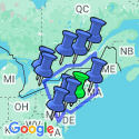 Google Map: Eastern US & Canada Discovery with New York City
