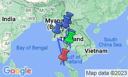 Google Map: Independent Thailand: Bangkok, the Beach & Beyond