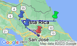 Google Map: Independent Costa Rica Wonders with Tortuguero