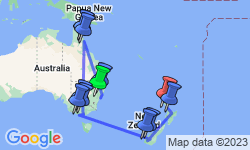 Google Map: Independent Australian & New Zealand Explorer
