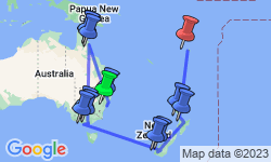 Google Map: Independent Australian & New Zealand Explorer with Fiji