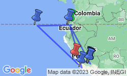 Google Map: Independent Galapagos cruise aboard the Galápagos Legend with Ecuador's Amazon & Peru