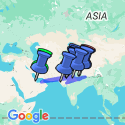 Google Map: Icons of India: The Taj, Tigers & Beyond with Dubai & Kathmandu