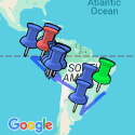 Google Map: Spirit of South America with Galápagos Cruise