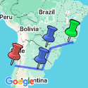 Google Map: South America Getaway with Santiago