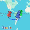Google Map: South America Getaway with Santiago & Easter Island