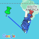 Google Map: Patagonia: Journey to the End of the World with Easter Island