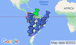Google Map: South American Odyssey with Amazon & Peru