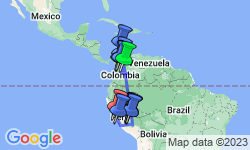 Google Map: Jewels of Colombia with Peru and Machu Picchu
