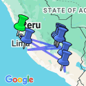 Google Map: Peru Splendors with Arequipa & Colca Canyon