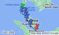 Google Map: Thailand, Maleisië & Singapore, 21 dagen