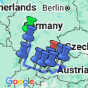 Google Map: Black Forest, the Bavarian Alps, and Austria