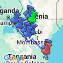 Google Map: 22-35ers reis Kenia & Tanzania